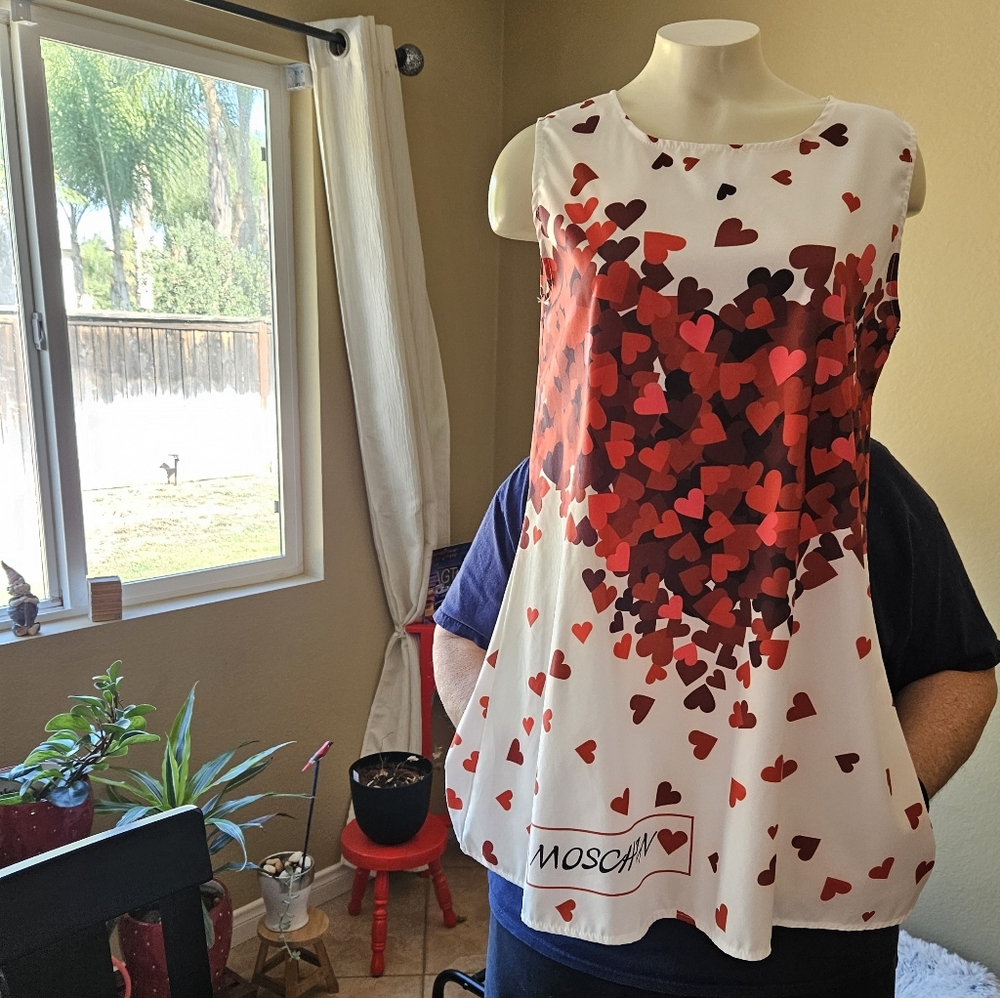 Dress.  Moschin. Polyester and Spandex.